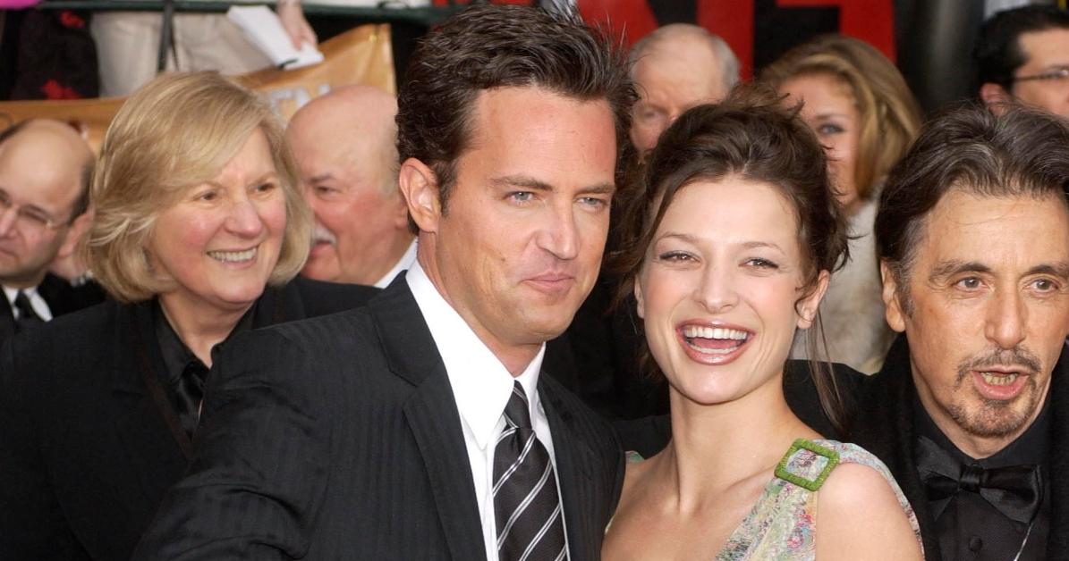 Matthew Perry (R) with Rachel Dunn (L)