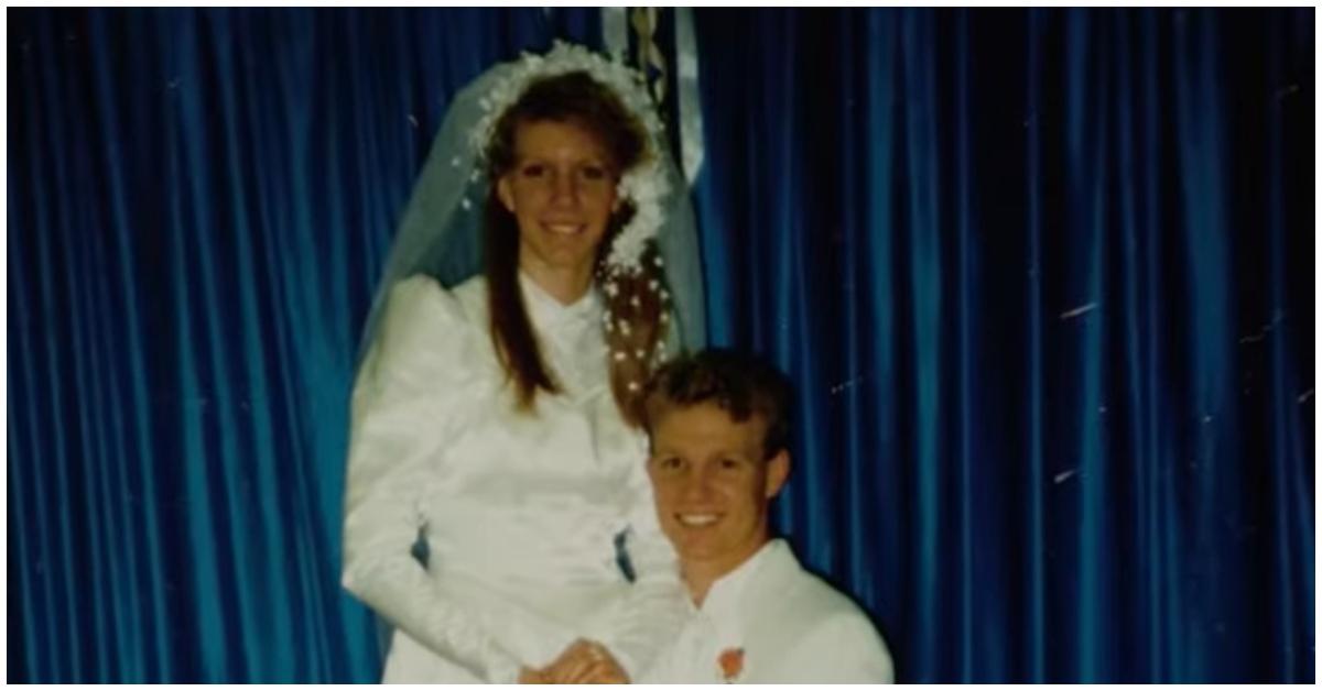 (l-r): Meri Brown and Kody Brown on their wedding day in April 1990.