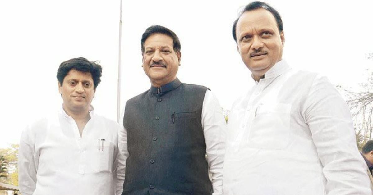 Deputy Chief Minister Ajit Pawar (R)