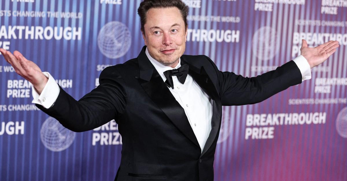 Elon Musk shrugging his shoulders