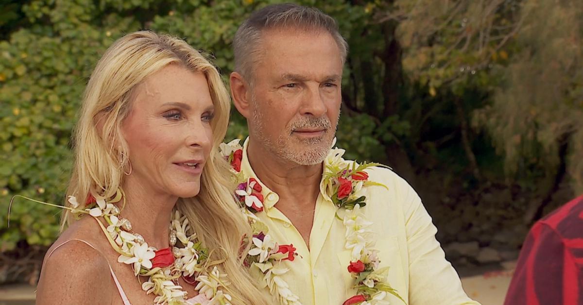 Joan and Pascal take part in a Tahitian bonding ceremony on 'The Golden Bachelorette.'