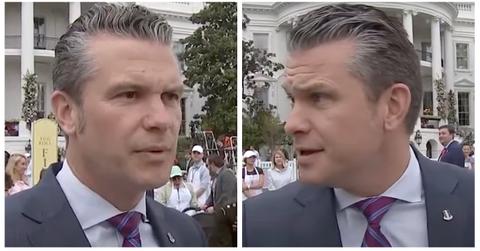 Pete Hegseth at the 2025 White House Easter Egg Roll