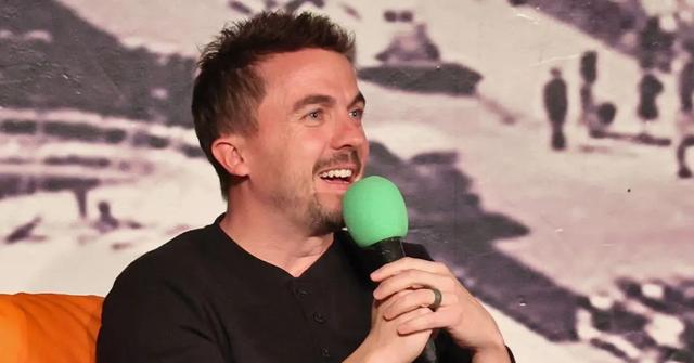 Frankie Muniz speaks onstage at Brie and Nikki Bella's live edition of SiriusXM's The Bellas Podcast on Feb. 8, 2023