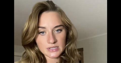 Lilly Gaddis in a Twitter video discussing her use of the N-word.