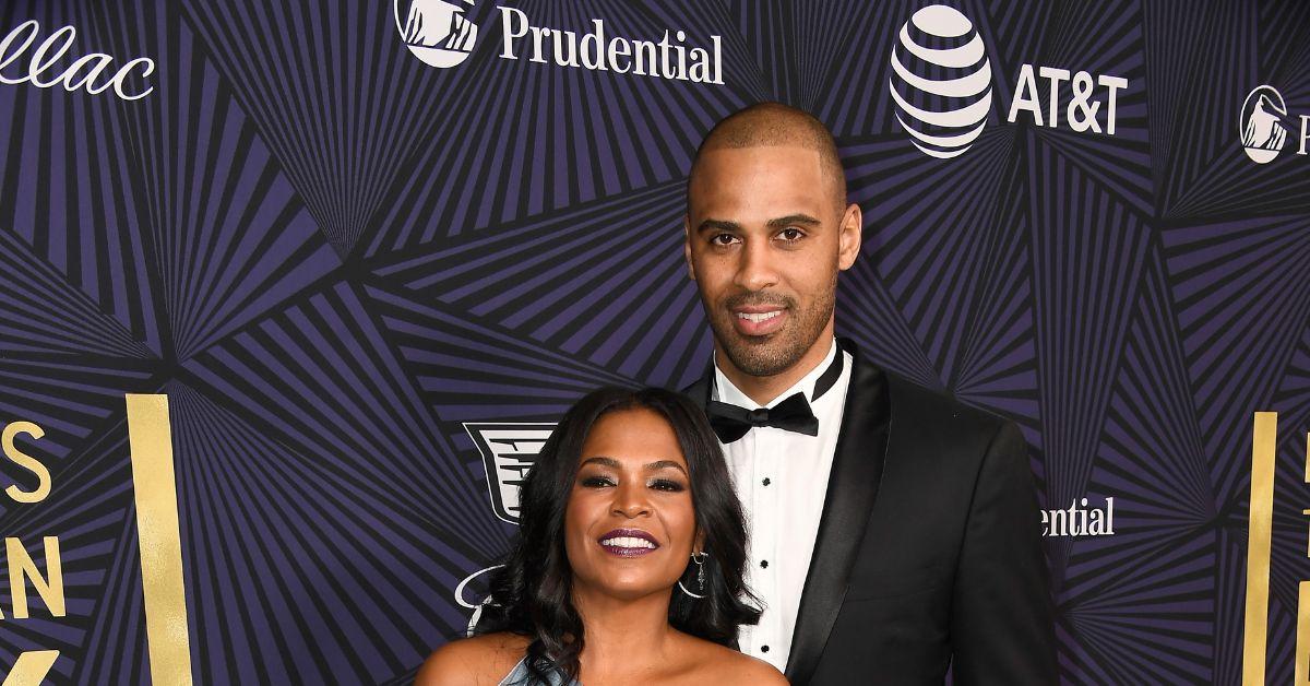 (l-r): Nia Long and Ime Udoka at an event