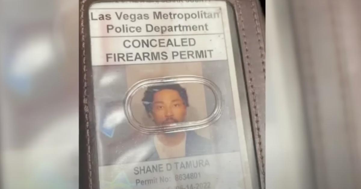 Shane Tamura's concealed firearms permit.