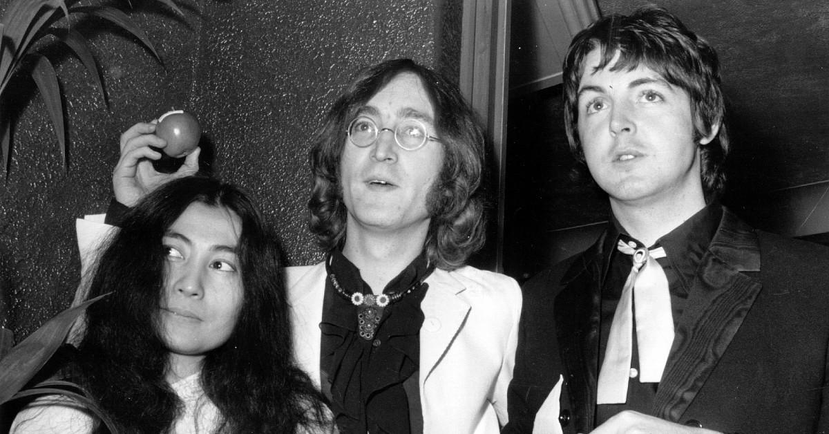 Yoko Ono, John Lennon, and Paul McCartney