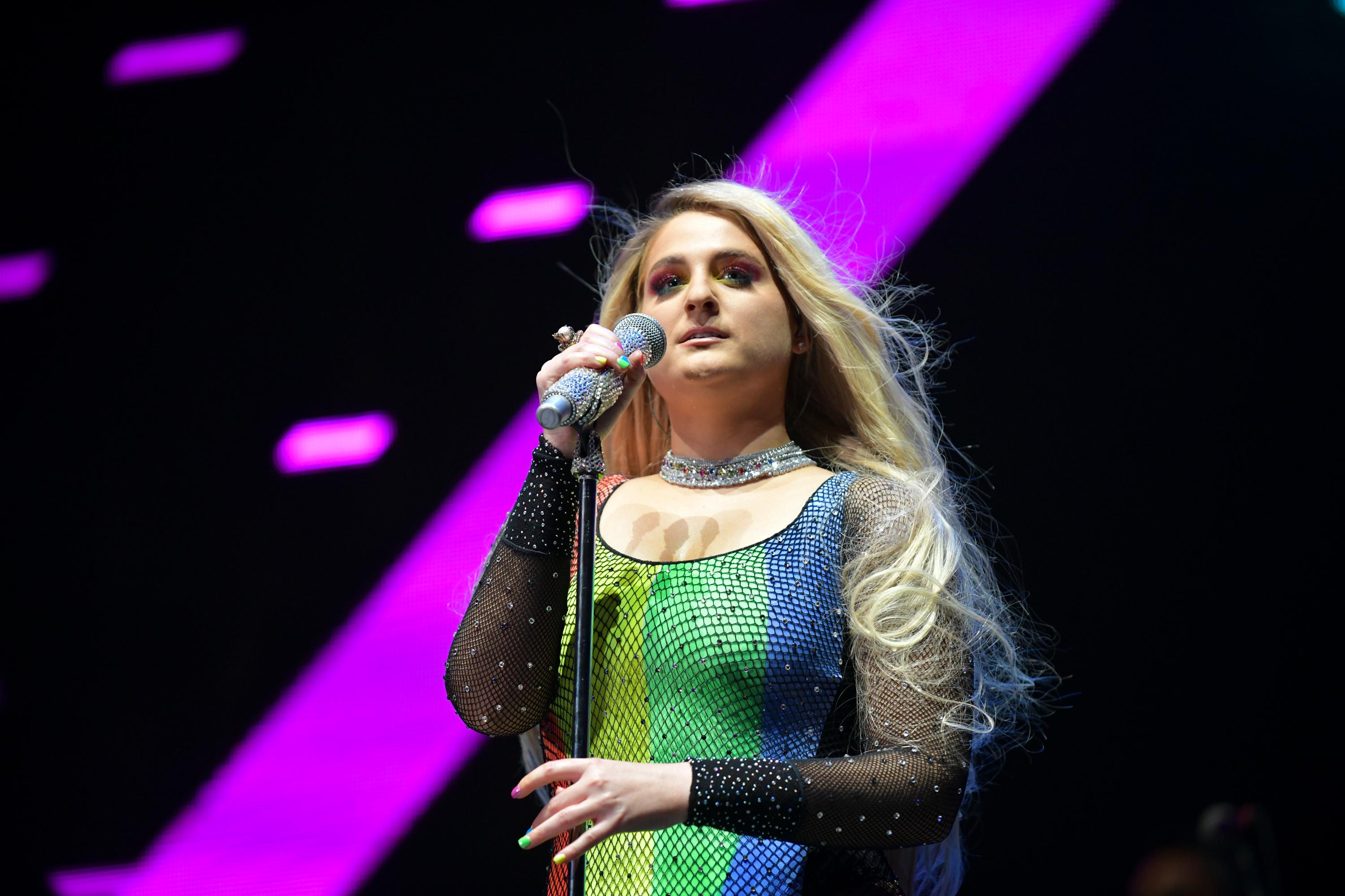 Meghan Trainor on stage