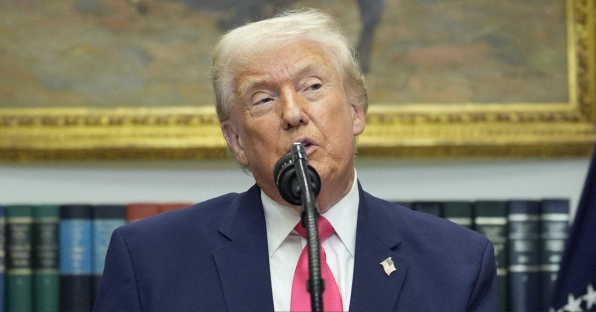 Donald Trump announces Trump Accounts at the White House.