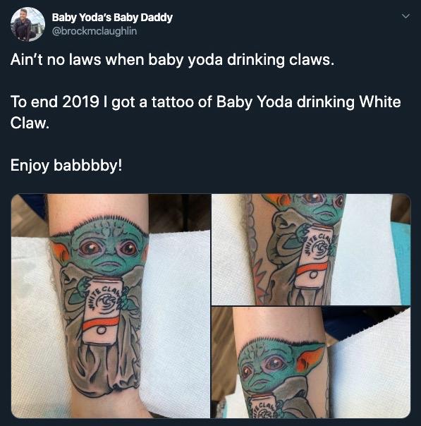 Latest Baby yoda Tattoos