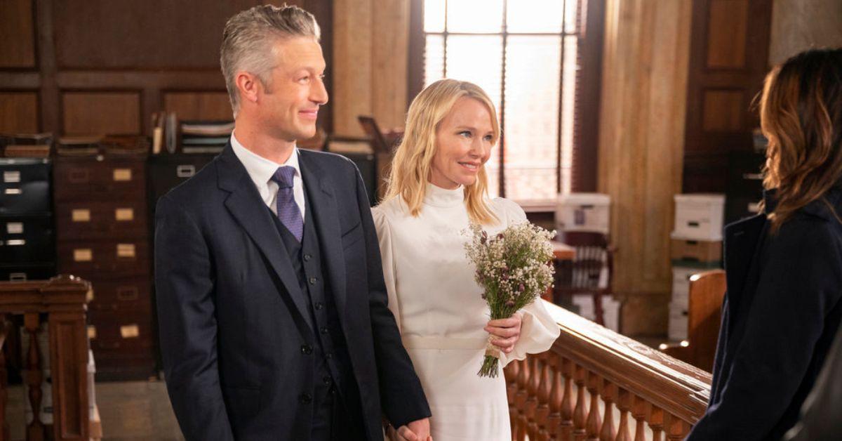 (l-r): Peter Scanavino as Carisi and Kelli Giddish as Amanda Rollins