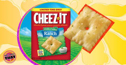 box of cheez-it hidden valley ranch crackers