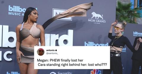 Megan Thee Stallion and Cara Delevigne at the 2022 BBMAs