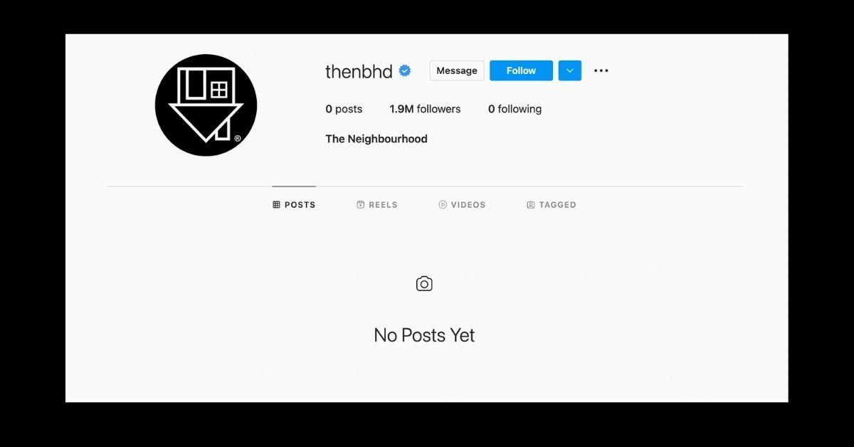 The Neighbourhood's Instagram