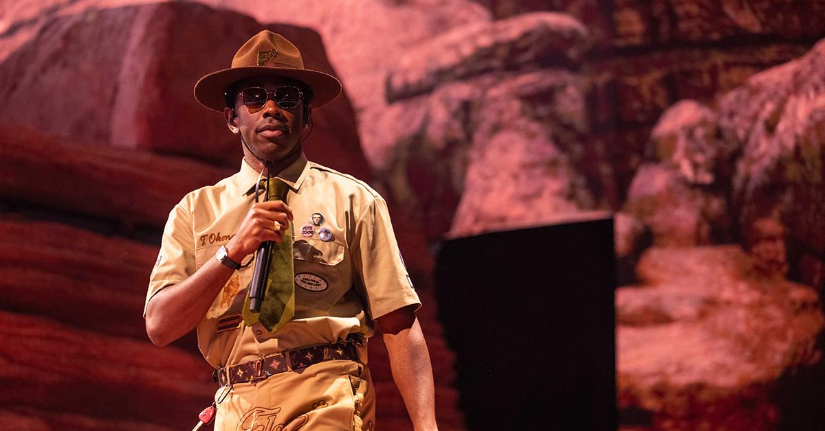 Tyler, the Creator performing at Coachella in 2024. 