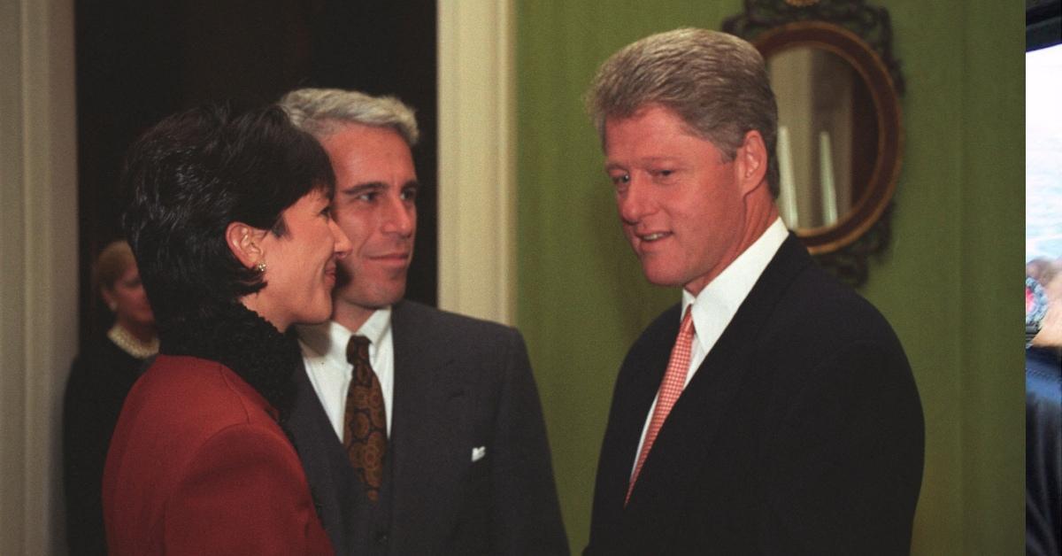 Ghislaine Maxwell and Jeffery Epstein meeting with Bill Clinton.