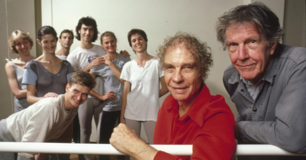 Merce Cunningham, John Cage, and company in 1986.