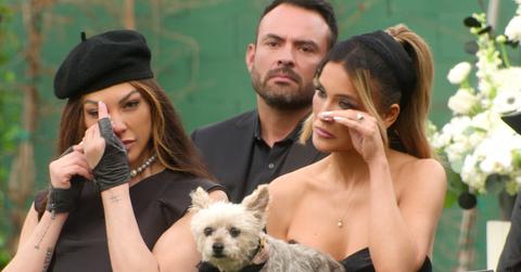 Amanza and Chrishell crying on Selling Sunset