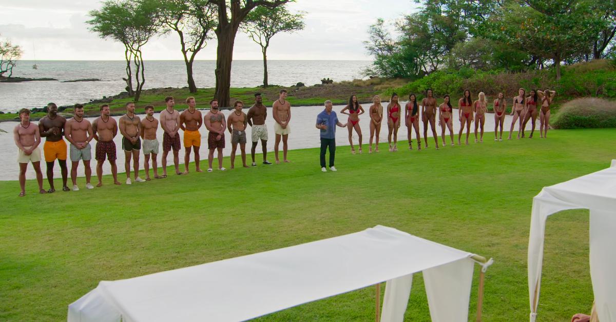 'Temptation Island' host Mark L. Walberg and the Season 9 singles.