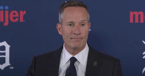 Chris Ilitch at a press conference