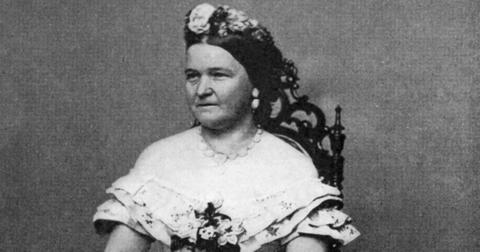 Mary Todd Lincoln sits for a portrait