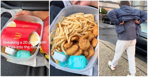 sneaking 20 chicken nugget meal movie