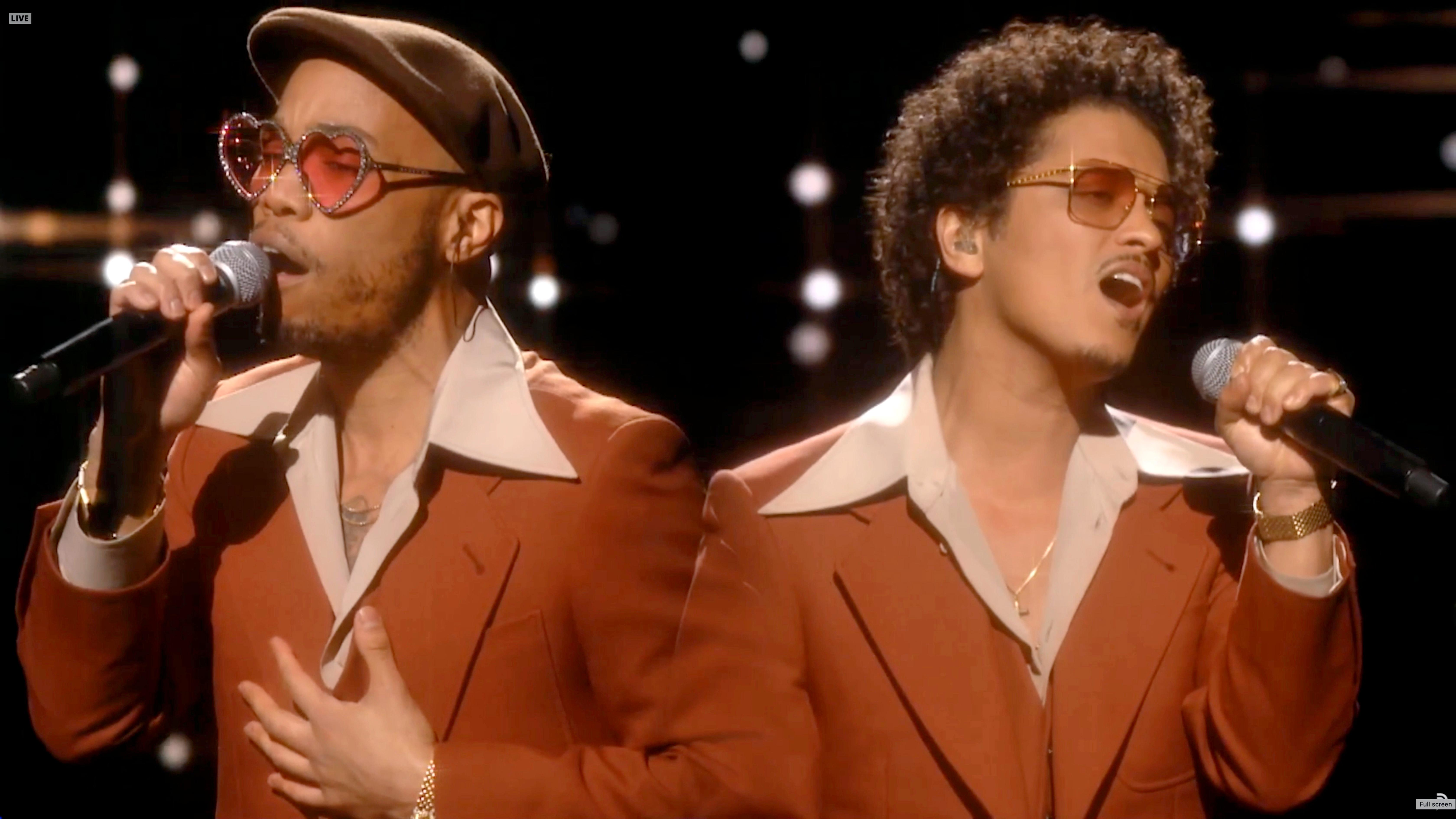 Bruno Mars' New Band Performing at the Grammy's 2021