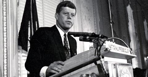 John F. Kennedy speaks at the National Press Club in 1960