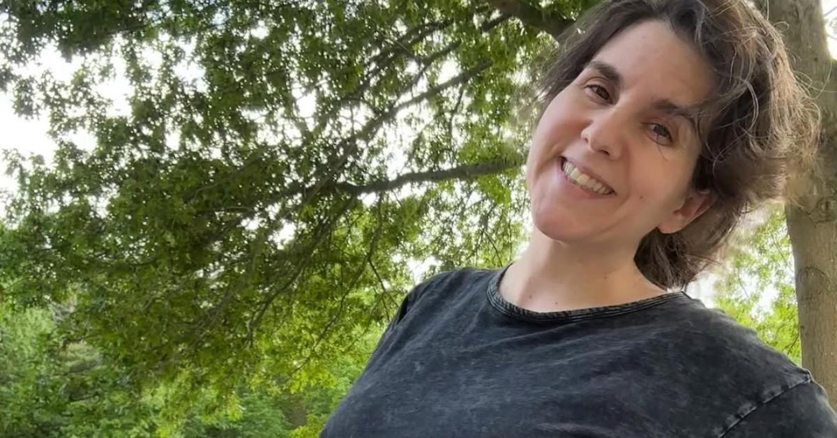 Aubry Bracco pregnant with her son.