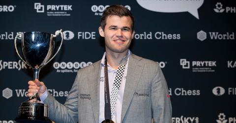 The current world chess champion, Magnus Carlsen.