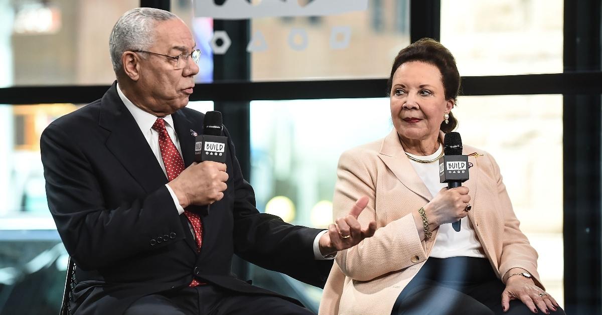 General Colin Powell and Alma Powell attend the Build Series to discuss their newest mission with America's Promise to 'Recommit 2 Kids' campaign at Build Studio on April 17, 2017 in New York City. (Photo by Daniel Zuchnik/WireImage)