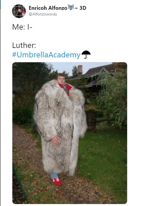 luther umbrella academy body meme