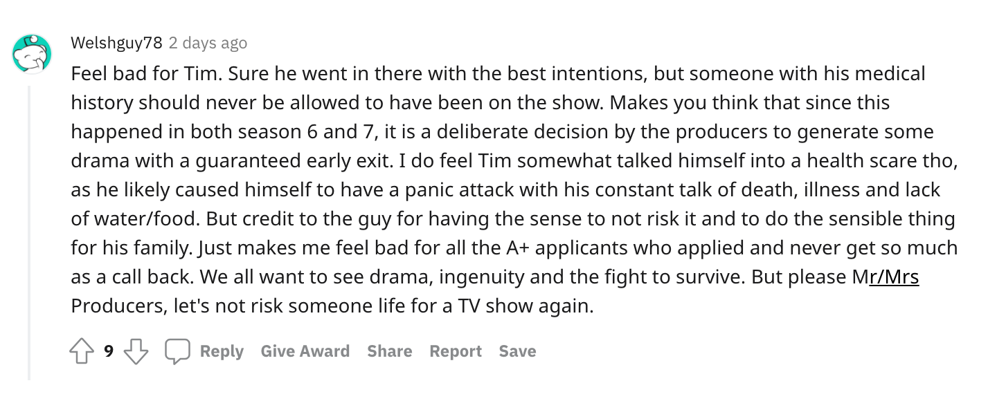 Did Tim on 'Alone' Have a Heart Attack? Everything You Need to Know