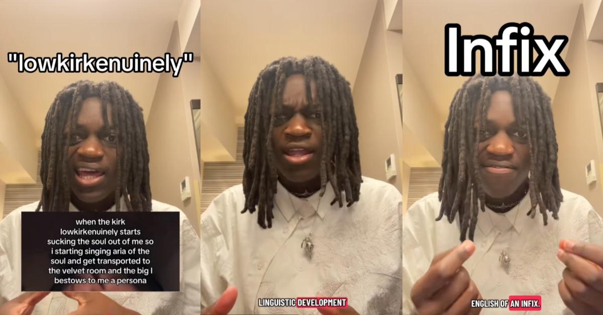 Linguistic scholar Zay Dupree explains what lowkirkenuinely means on TikTok.