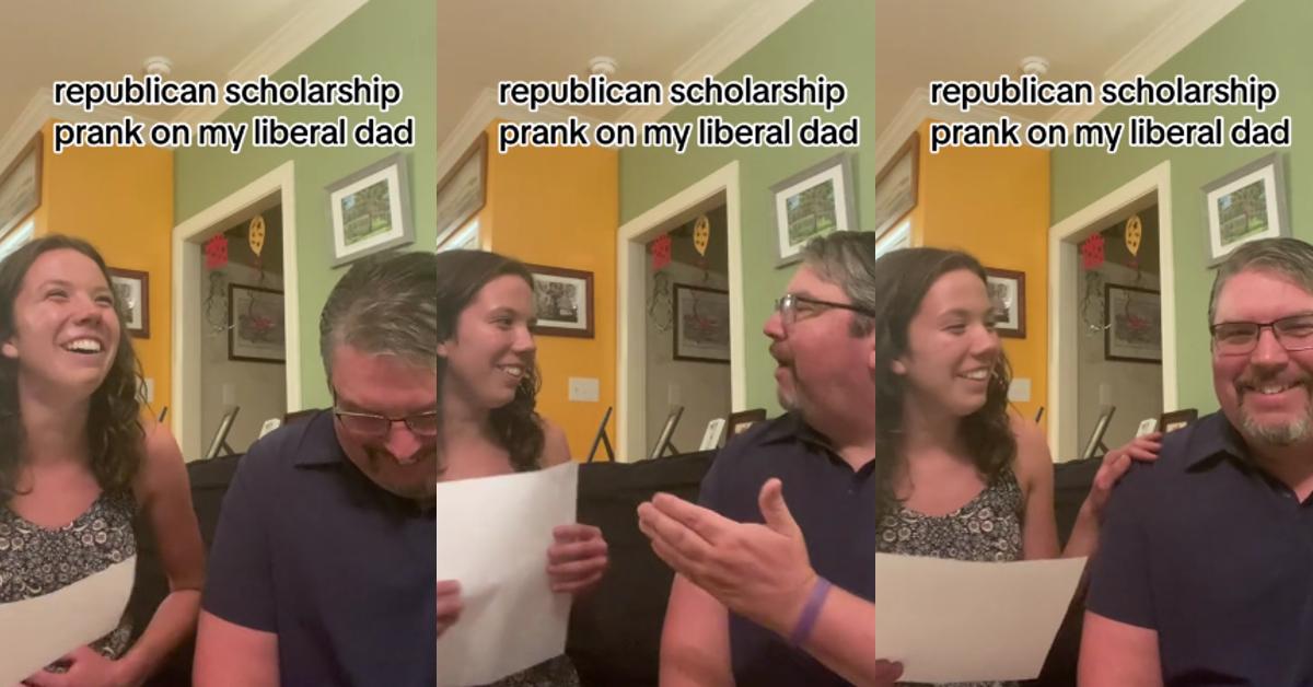 Daughter Pulls Republican Scholarship Prank on Liberal Dad