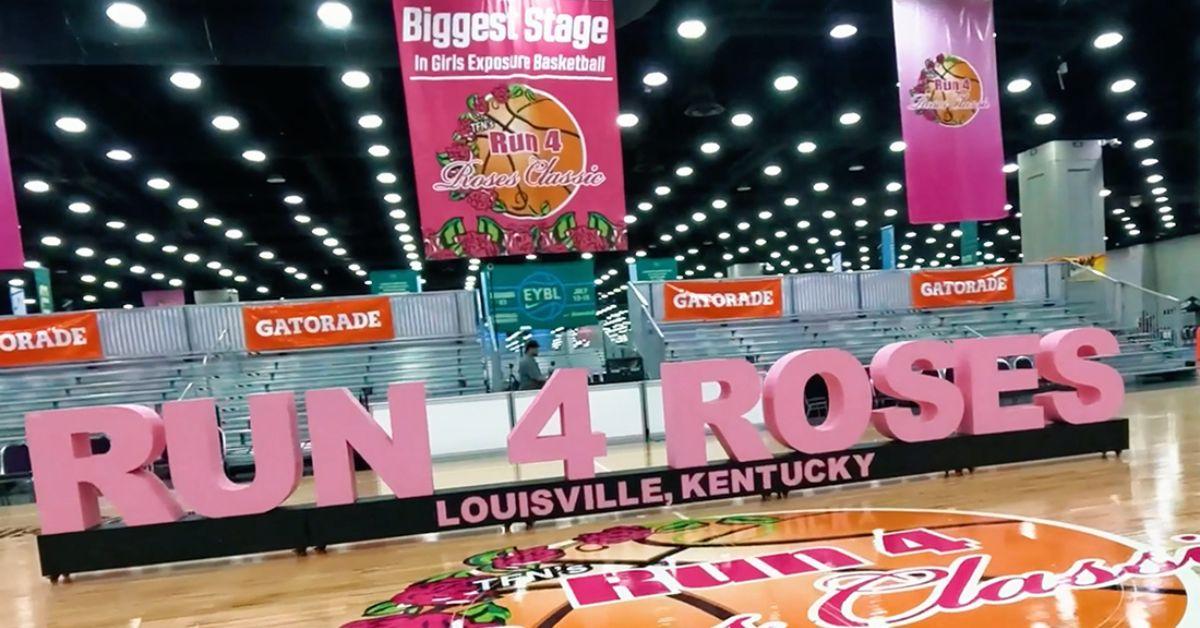 The Run for the Roses basketball court. 