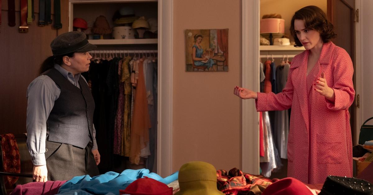 Susie helps Midge pick out a dress on 'The Marvelous Mrs. Maisel'