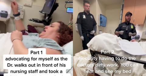 Doctor Calls Security on Patient While She Screams in Pain