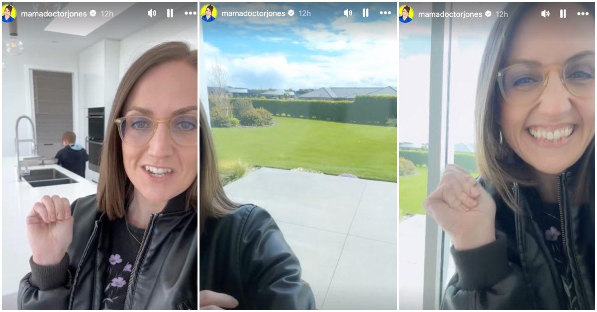 Mama Doctor Jones shows off her new house on Instagram Stories.