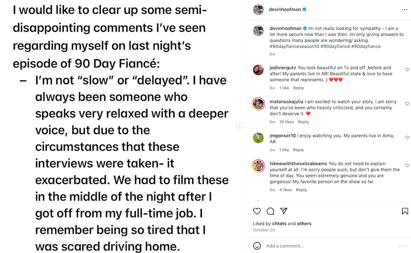 Devin Responds on Social