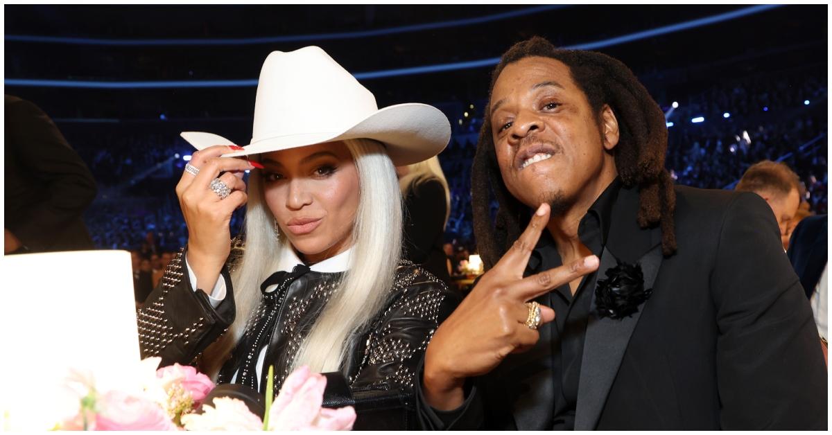 (l-r): Beyoncé and Jay-Z