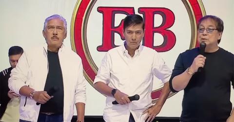 The hosts of 'Eat Bulaga' on stage together.