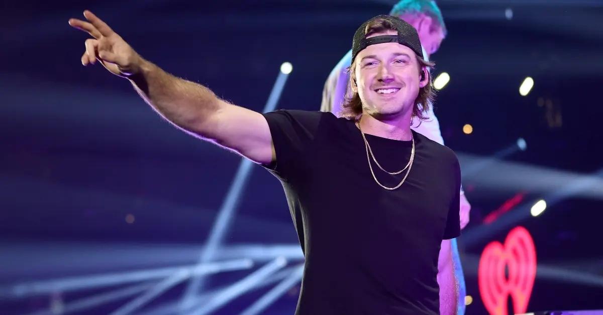 Morgan Wallen performing on stage.