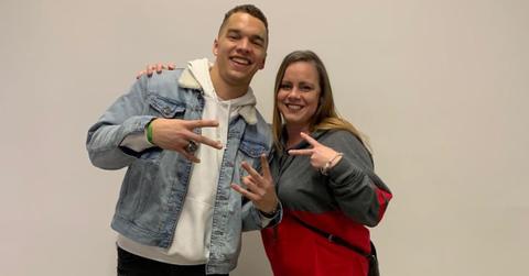 Desmond Ridder and his mother Sarah.