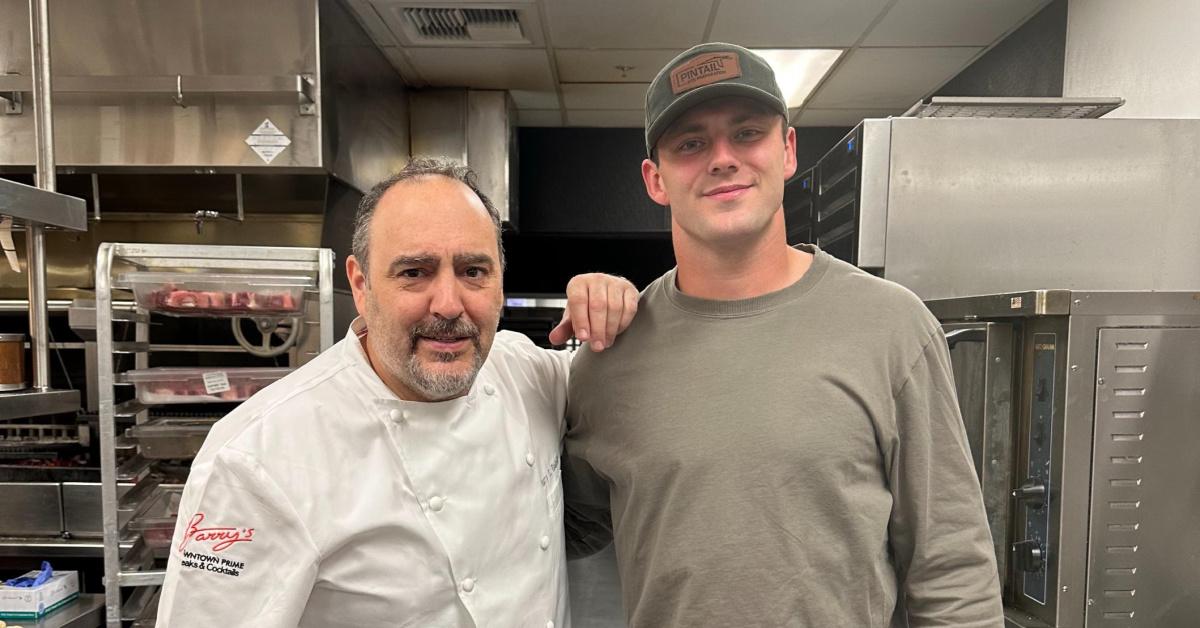 chef barry s dakake raiders player brock bowers barrys downtown prime