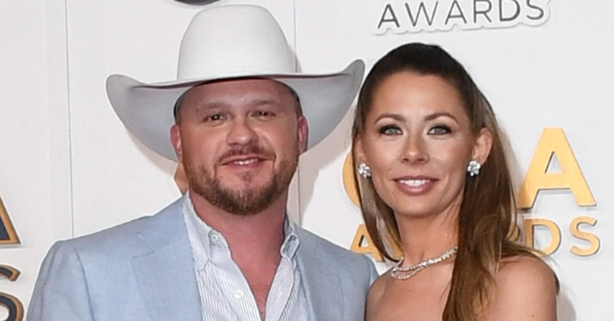 Cody Johnson with his wife at the CMA Awards