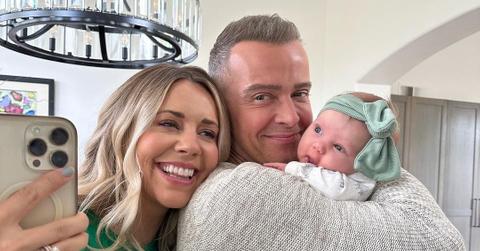 Samantha Cope, Joey Lawrence, and their daughter Dylan