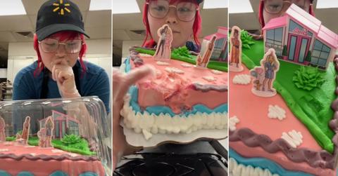 A woman accidentally bought a Styrofoam Barbie cake from Walmart