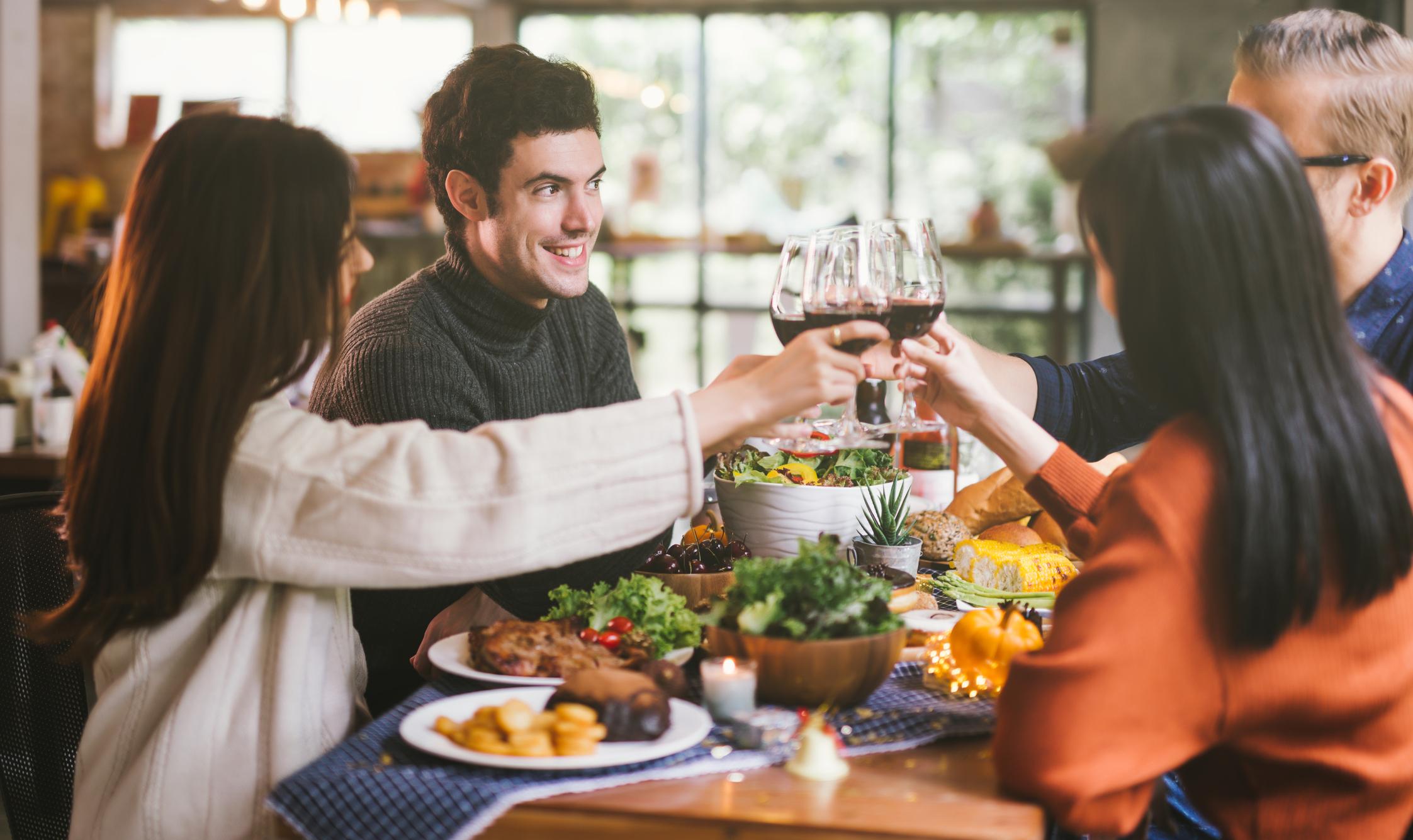 vegan dinner party guest