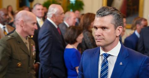 Pete Hegseth at the presentation of the Commander in Chief awards.